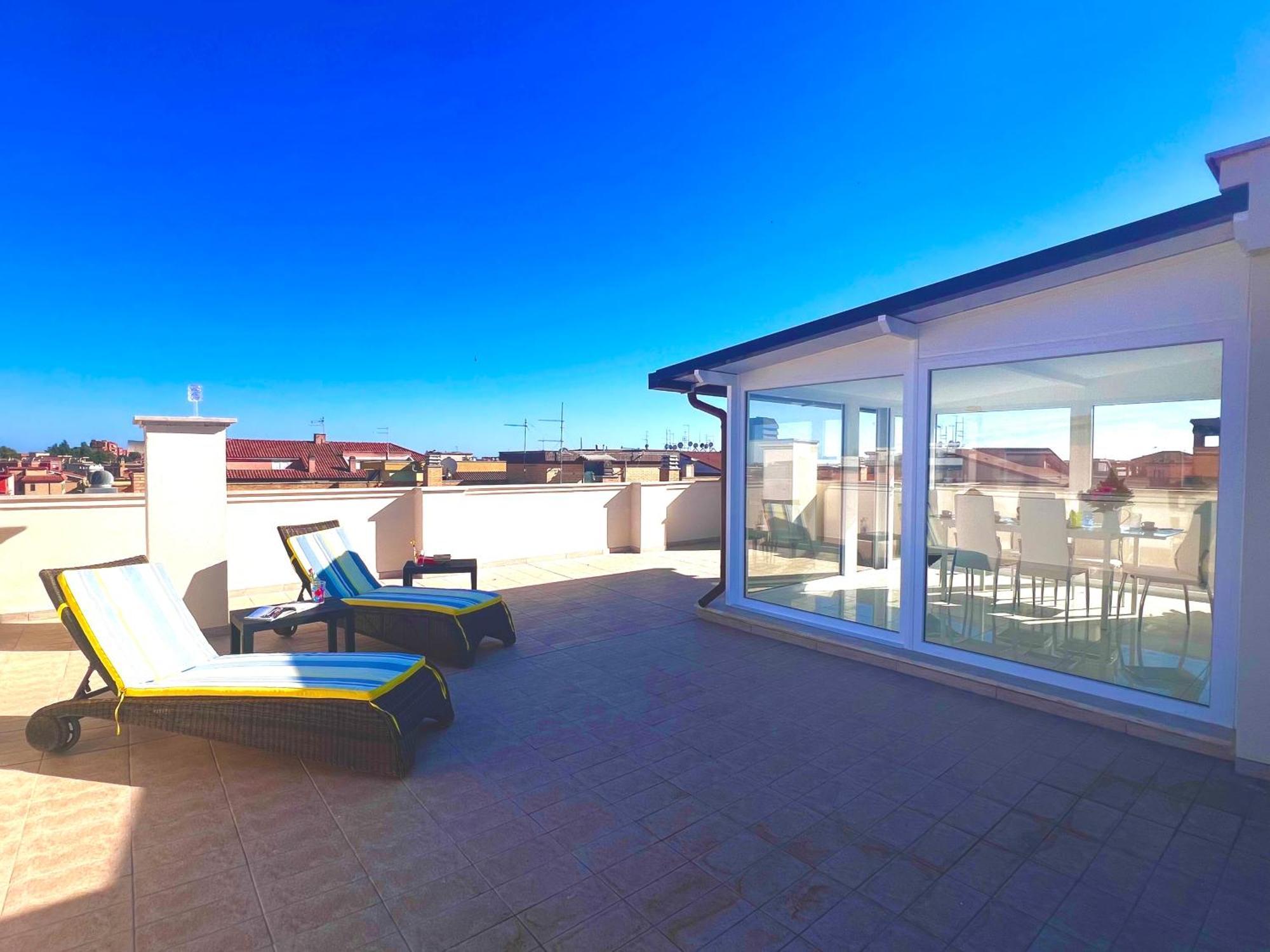 Roma Airport Sky Apartments Fiumicino Exteriér fotografie