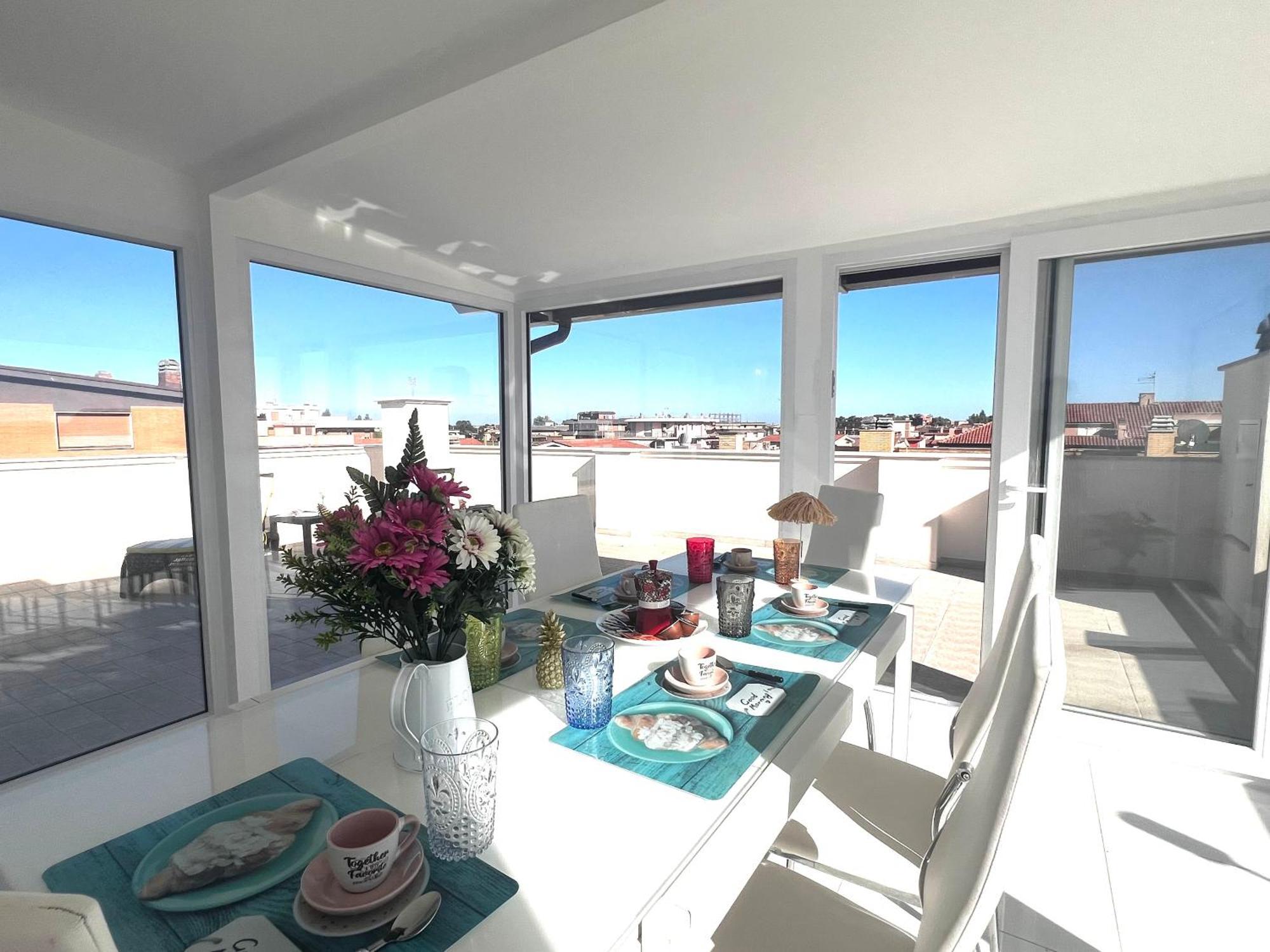Roma Airport Sky Apartments Fiumicino Exteriér fotografie